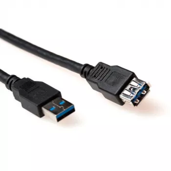 ACT USB 3.0 A-uros - USB A-naaras 1,50 m kaapeli musta