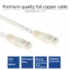 ACT ivory 15 metrin U/UTP CAT6 patch-kaapeli RJ45-liittimillä