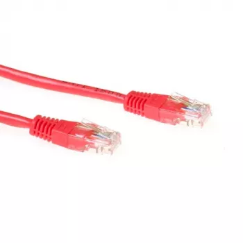 ACT punainen 5 metrin U/UTP CAT6 patch-kaapeli RJ45-liittimillä, 5 m, Cat6, punainen