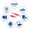 ACT punainen 20 metrin U/UTP CAT6 patch-kaapeli RJ45-liittimillä