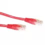 ACT punainen 1,5 metrin U/UTP CAT6 patch-kaapeli RJ45-liittimillä