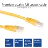 ACT keltainen 2 metrin U/UTP CAT6 patch-kaapeli RJ45-liittimillä