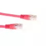 ACT punainen 0,5 metrin LSZH U/UTP CAT6 -verkkokaapeli RJ45-liittimillä