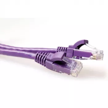 ACT violetti 10 metrin U/UTP CAT6 -verkkokaapeli ilman lukitussalpaa RJ45-liittimillä