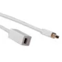 ACT 1 metrin Mini DisplayPort -jatkokaapeli Mini DisplayPort -uros – naaras