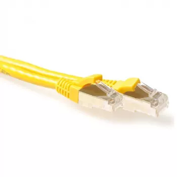 ACT keltainen 2 metrin LSZH SFTP CAT6A -verkkokaapeli, rastnasenfrei, RJ45-liittimillä