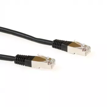 ACT musta 0,5 metrin LSZH SFTP CAT6 -verkkokaapeli RJ45-liittimillä