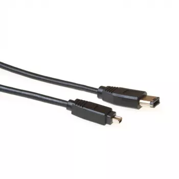ACT Firewire IEEE1394 -liitäntäkaapeli 6-pin liitin - 4-pin liitin 4,50 m