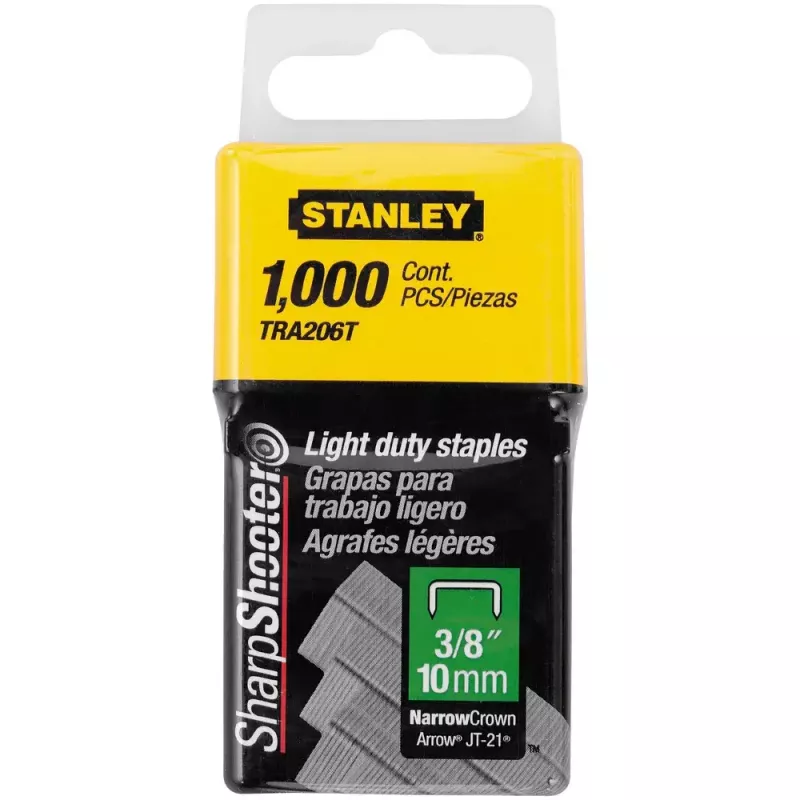 Stanley 1-TRA206T niitit, tyyppi A, 10 mm, 1000 kpl