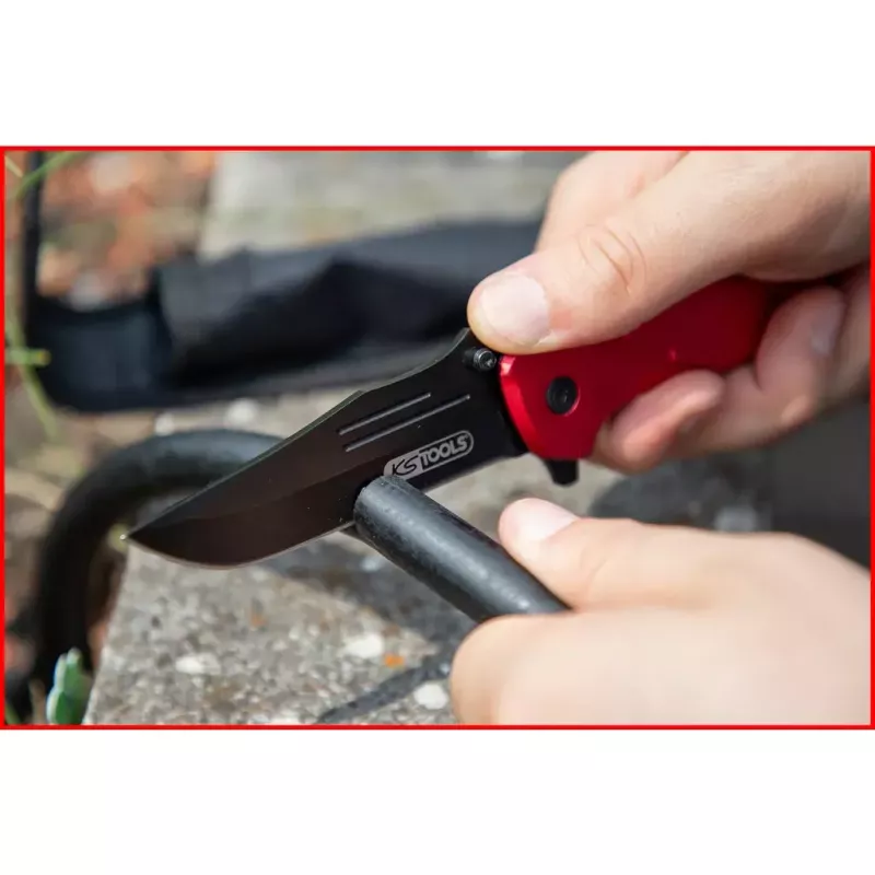 Taskuveitsi Camper/Scout KS Tools 907.2220 musta punainen