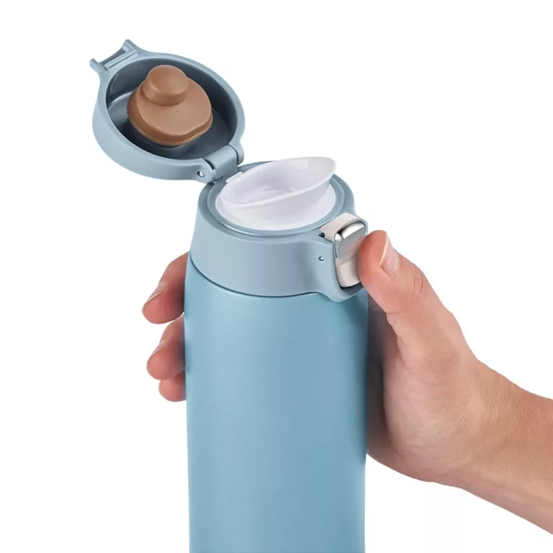EMSA Light Mug 400 ml sininen ruostumaton teräskansi polypropeeni