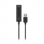 ACT AC9360 äänikortti USB 3,5 mm kuulokeliitäntä 4 painiketta