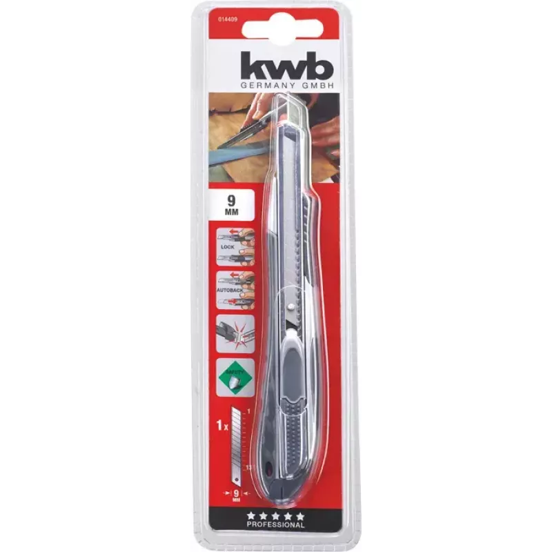KWB 014409 yleisveitsi musta katkaistava terä 9 mm