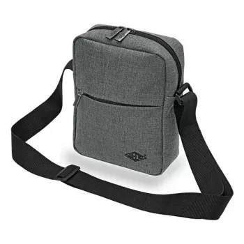 Olkalaukku WEDO 59 350512 — polyesteri harmaa unisex olka-/käsilaukku, vetoketju
