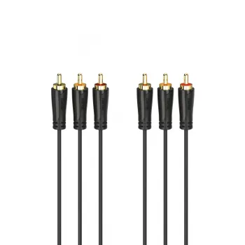 Hama 00205150 audiokaapeli 1,5 m 3 x RCA musta