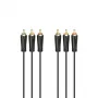 Hama 00205150 audiokaapeli 1,5 m 3 x RCA musta