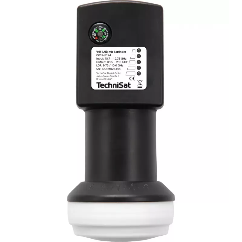 TechniSat 0019/8194 matalakohinainen LNB-muunnin, musta