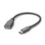 Hama 00125105 USB-kaapeli USB 3.2 Gen 1 (3.1 Gen 1) 0,15 m USB A USB C musta
