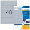 Itseliimautuvat tulostintarrat HERMA Labels A4 45,7x21,2 mm hopea kalvo kiiltävä