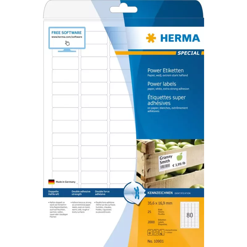 Itseliimautuva tulostintarra HERMA 10901