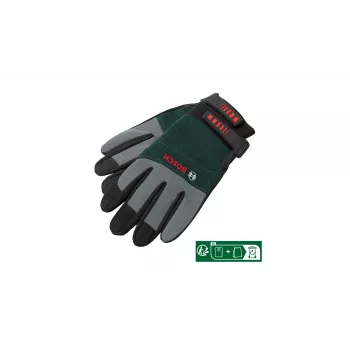 Bosch F016800314 työpajakäsineet musta, harmaa 2 kpl
