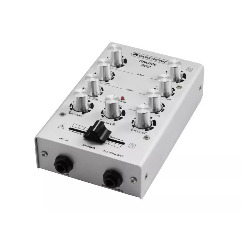 Audiomikseri Omnitronic 10006881 2 kanavaa 20 - 20000 Hz hopea