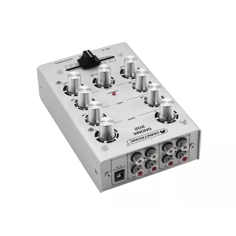 Audiomikseri Omnitronic 10006881 2 kanavaa 20 - 20000 Hz hopea