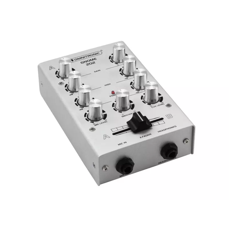 Audiomikseri Omnitronic 10006881 2 kanavaa 20 - 20000 Hz hopea