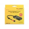 Delock 62855 Mini DisplayPort 1.2 - VGA / HDMI / DVI -sovitin, 4K, passiivinen, musta