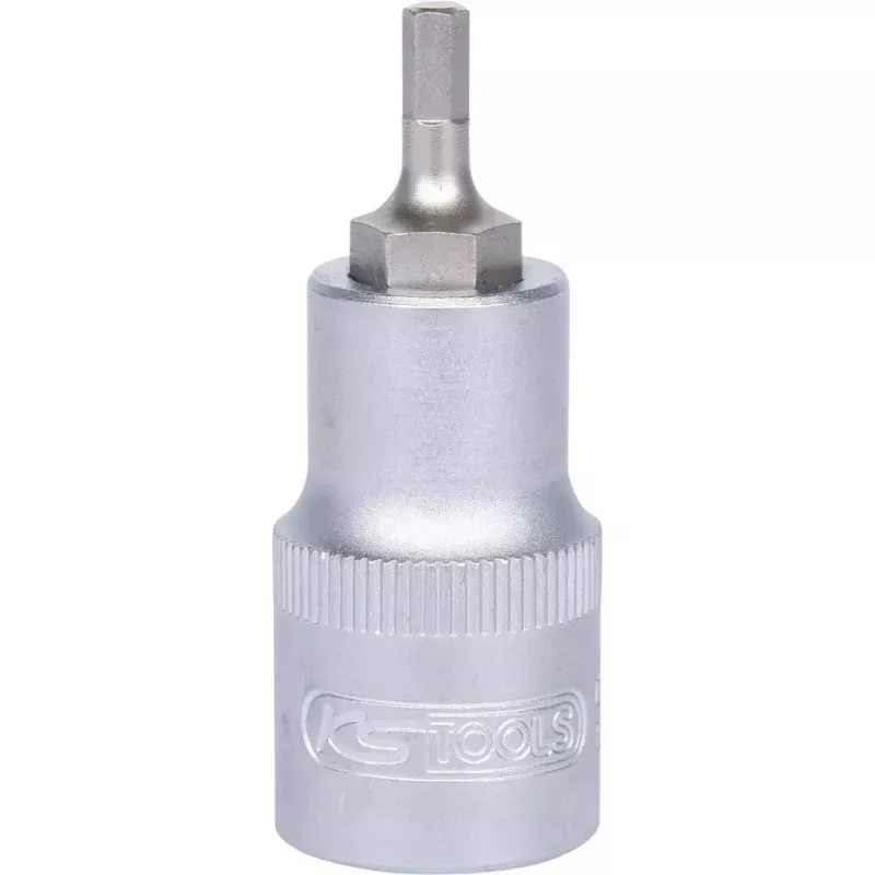 KS Tools 911.1304 bittihylsy 1/2 tuumaa, kuusiokolo, lyhyt, 4 mm