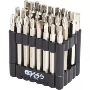 KS Tools 911.7550 CLASSIC bittisarja, 1/4 tuumaa, 75 mm, 32 kpl
