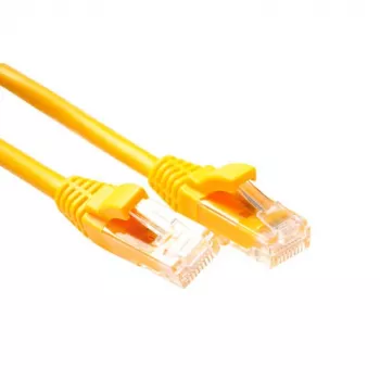 ACT keltainen 0,5 m U/UTP CAT6 -verkkokaapeli komponenttitaso RJ45-liittimillä