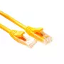 ACT keltainen 1 m U/UTP CAT6 -verkkokaapeli komponenttitaso RJ45-liittimillä