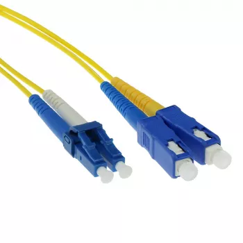 ACT 7 metrin LSZH Singlemode 9/125 OS2 Duplex kuitu-patchkaapeli LC- ja SC-liittimillä