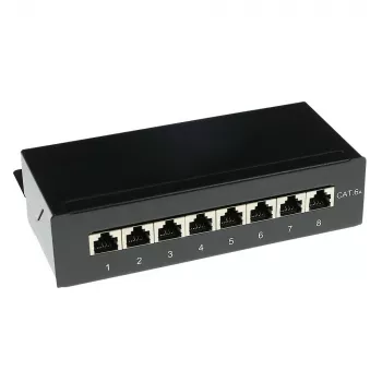 ACT FA7001 pinta-asennettava rasia suojattu 8 porttia CAT6A
