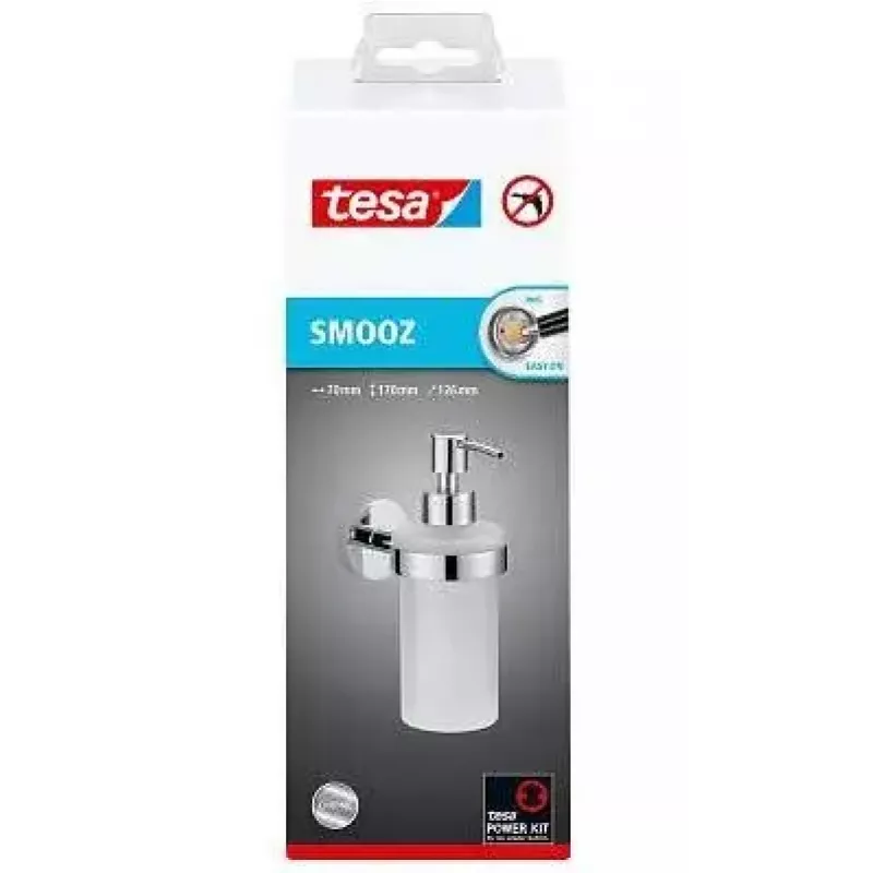 tesa Smooz 40323-00000-00 saippua-annostelija, 200 ml, himmeä lasi
