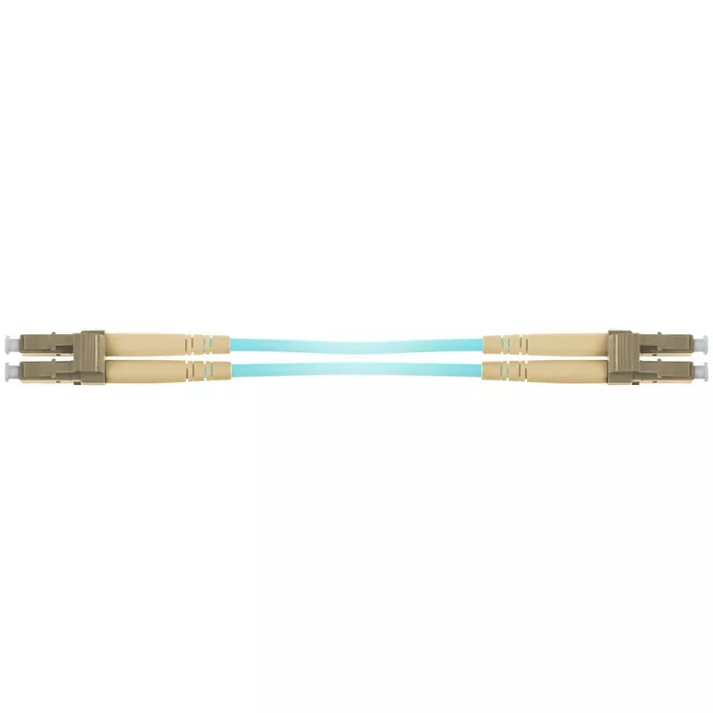 ACT 1 m Multimode 50/125 OM3 Duplex panssaroitu kuitu-patchkaapeli LC-liittimillä