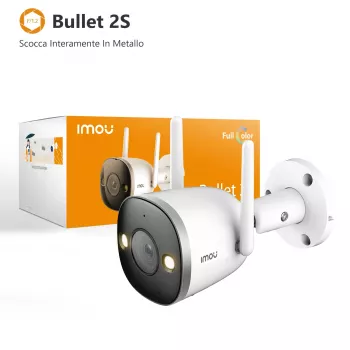 Imou Bullet 2S, IP-valvontakamera, sisätila, johdollinen & johdoton, ulkotila, CE, FCC, katto/seinu