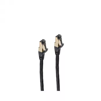 Verkkokaapeli ShiverPeaks BS20-60155 musta 1,5 m Cat6a S/FTP