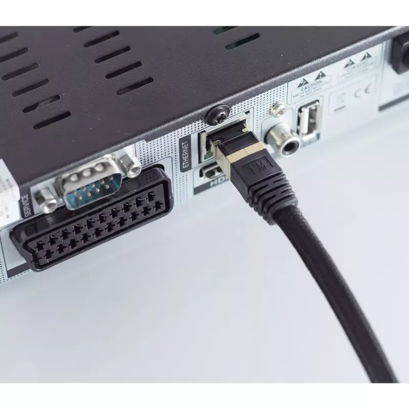 Verkkokaapeli ShiverPeaks BS20-60065 musta 7,5 m Cat6a S/FTP