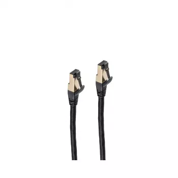 Verkkokaapeli ShiverPeaks BS20-60065 musta 7,5 m Cat6a S/FTP