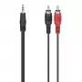 Hama 00305031 audiokaapeli 1,5 m 3,5 mm plugi RCA musta