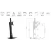 eSTUFF GLB226004 näyttöteline / jalusta 81,3 cm (32
