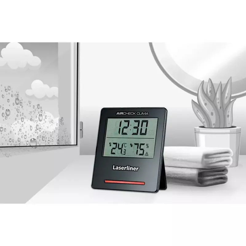 Elektroninen hygrometri Laserliner AirCheck Clima musta digitaalinen 1 kpl