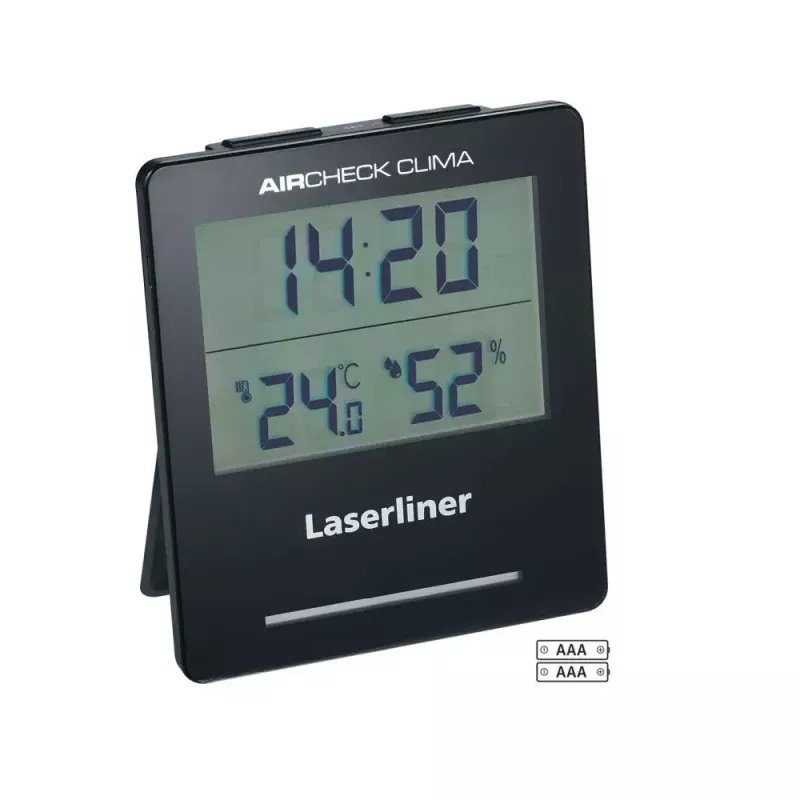 Elektroninen hygrometri Laserliner AirCheck Clima musta digitaalinen 1 kpl