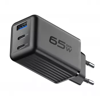 Cellularline Multipower Micro 65W ultrakompakti 65W-pikalaturi 3 liitännällä