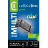 Cellularline Multipower Micro 65W ultrakompakti 65W-pikalaturi 3 liitännällä