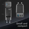 Cellularline Multipower Micro 65W ultrakompakti 65W-pikalaturi 3 liitännällä