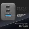 Cellularline Multipower Micro 65W ultrakompakti 65W-pikalaturi 3 liitännällä