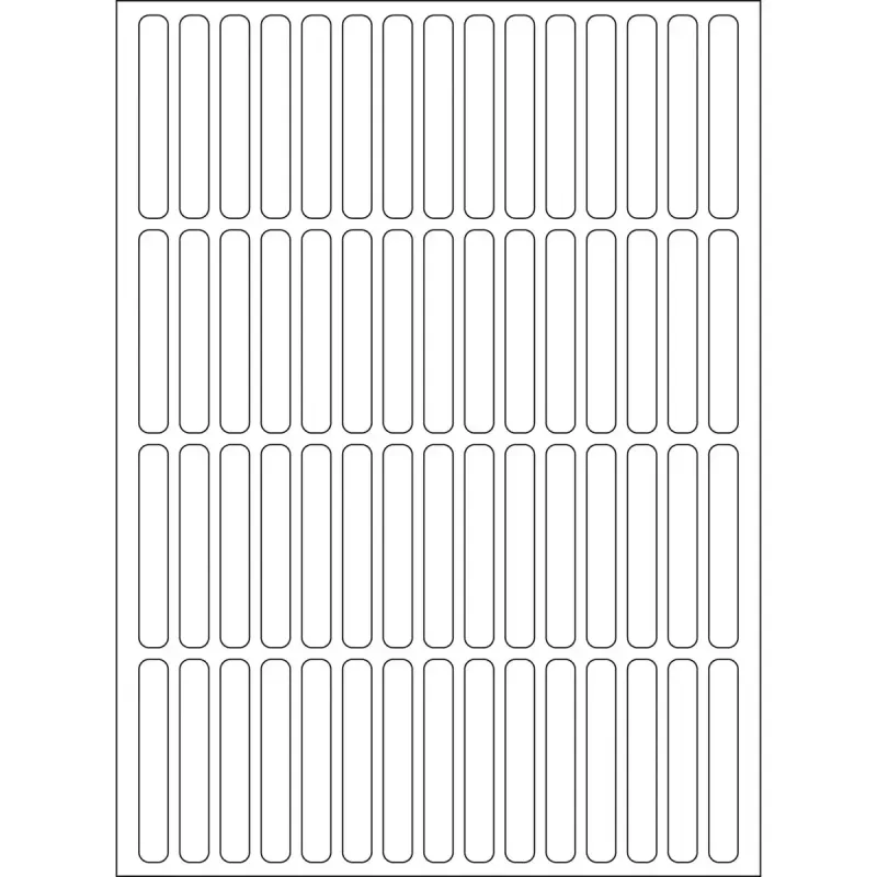 Yleiskäyttötarrat HERMA 5x35 mm valkoinen paperi matta 1920 kpl